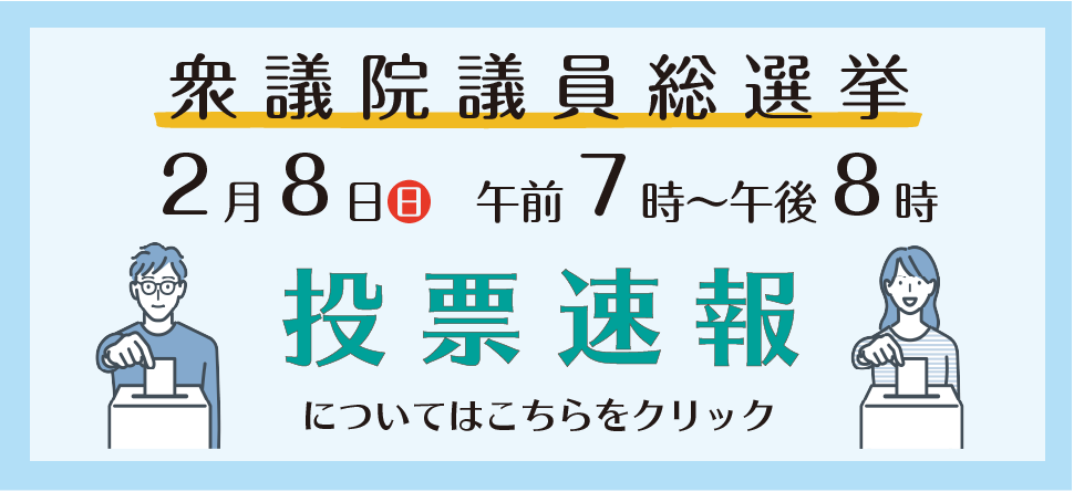 衆議院議員総選挙　投票速報