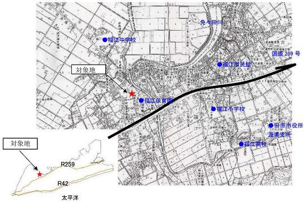 地図：登録番号B006付近