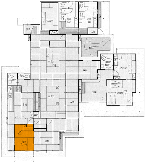 池ノ原会館の館内マップ