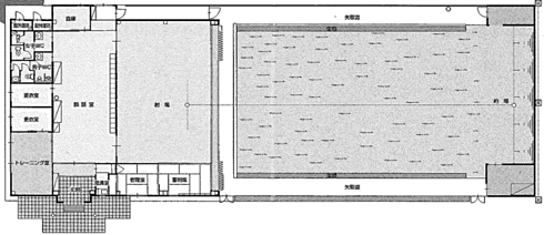 弓道場の平面図