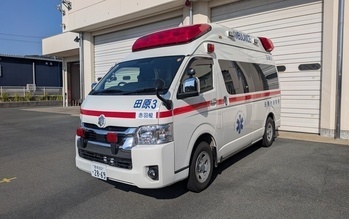 赤羽根分署救急車の写真