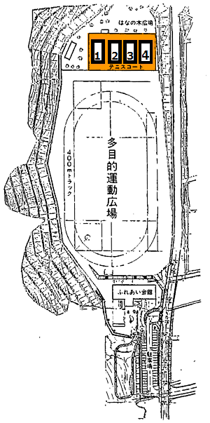 赤羽根文化広場の平面図