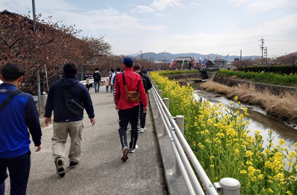 春のウォーキング