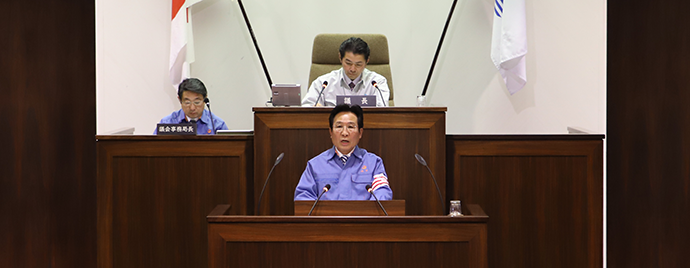 写真：平成31年田原市議会第1回定例会のようす