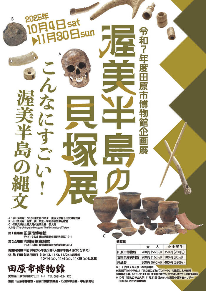 企画展「渥美半島の貝塚展」