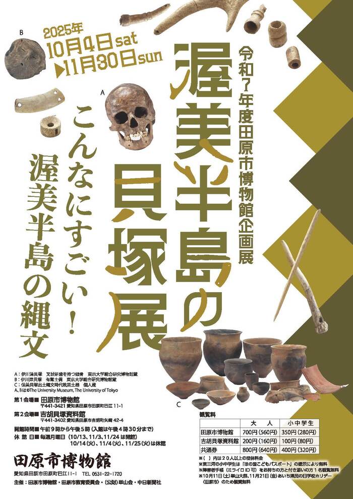 企画展「渥美半島の貝塚展」