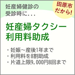 妊産婦のタクシー利用料助成