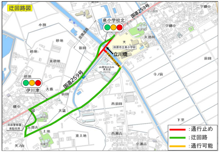 迂回路図